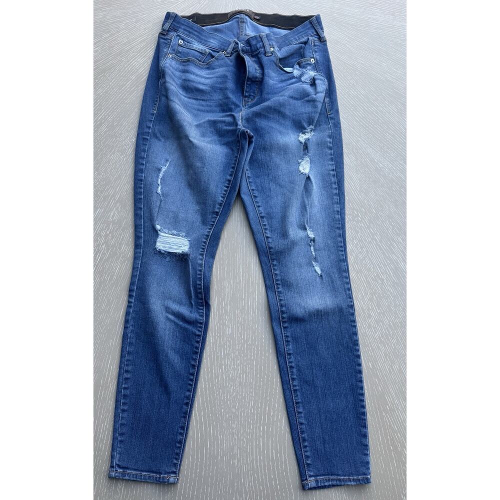 Torrid Premium Sky High Skinny Distressed Denim Jeans - Women's Size 14R